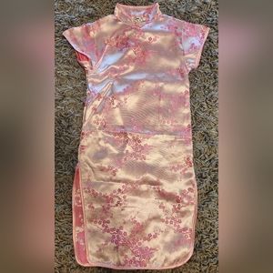 Girls Light Pink Cheongsam or Qipao